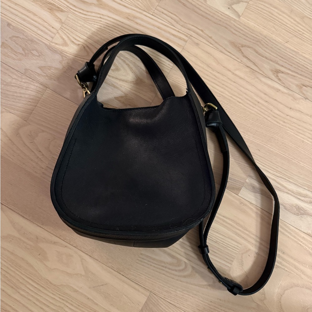 Madewell Black Leather Shoulder Bag